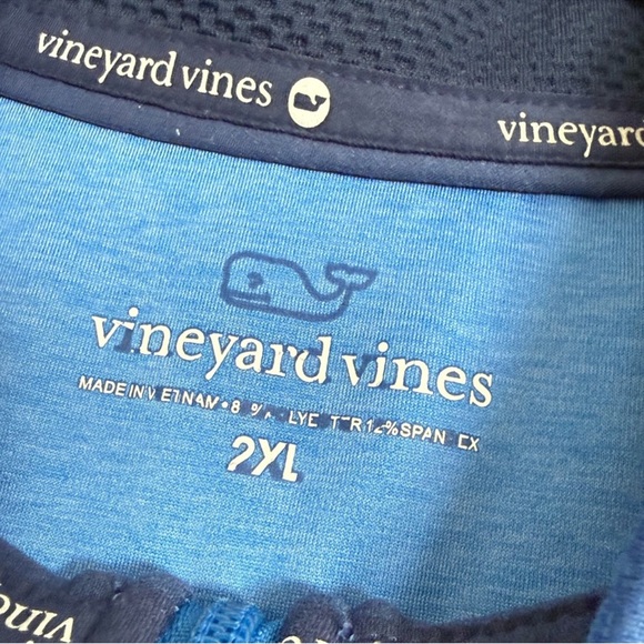 Vineyard Vines 1/4 Zip Pullover Fleece Lined Shep Shirt Men's 2XL Performance - Picture 5 of 10